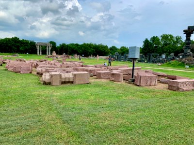 A_display_of_Hindu_and_Jain_temple_ruins,_Warangal_Fort_Park_and_Museum,_Telangana,_India_-_107
