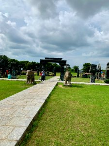 A_display_of_Hindu_and_Jain_temple_ruins,_Warangal_Fort_Park_and_Museum,_Telangana,_India_-_62