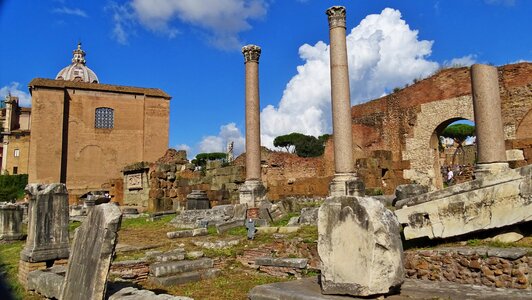 Antique columnar roman photo