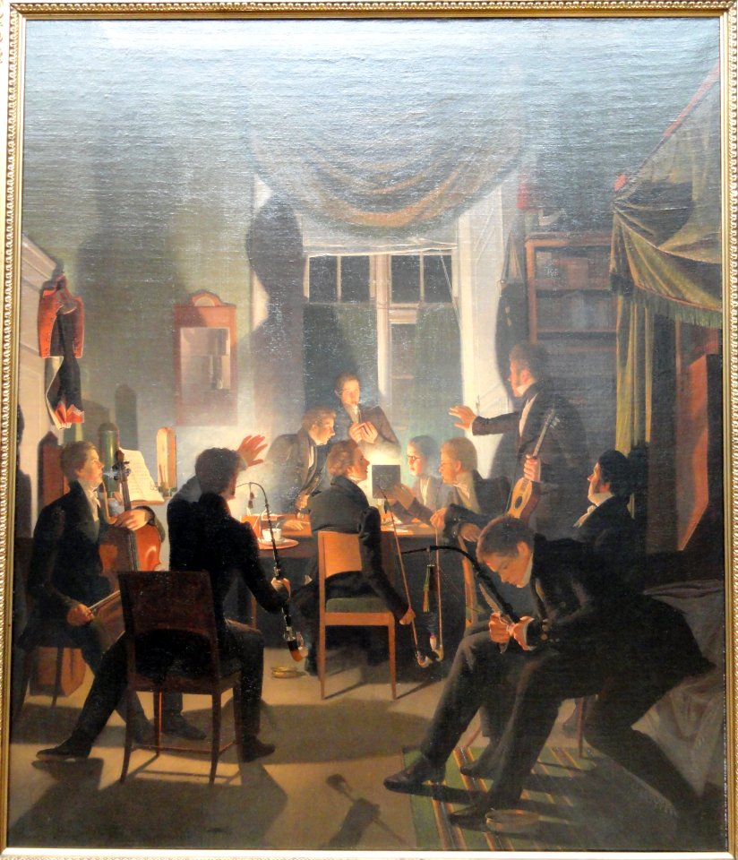 A_Smoking_Party_by_Wilhelm_Bendz_-_Ny_Carlsberg_Glyptotek_-_Copenhagen_-_DSC09264