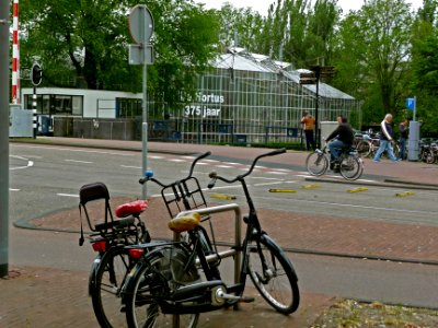 A_view_on_the_Hortus,_botanical_garden_of_Amsterdam_with_the_large_greenhouse;_high_resolution_image_by_FotoDutch_in_June_2013 photo