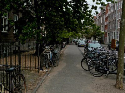 A_view_through_the_street_Hoogte_Kadijk,_near_Kadijksplein,_Amsterdam;_high_resolution_image_by_FotoDutch,_June_2013 photo