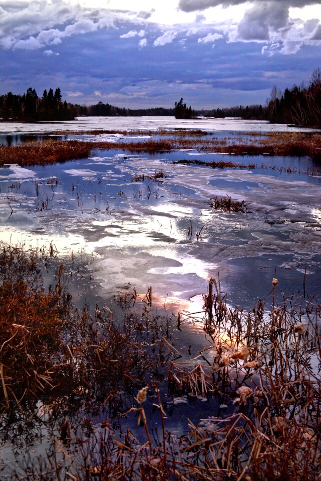 Thaw colors water