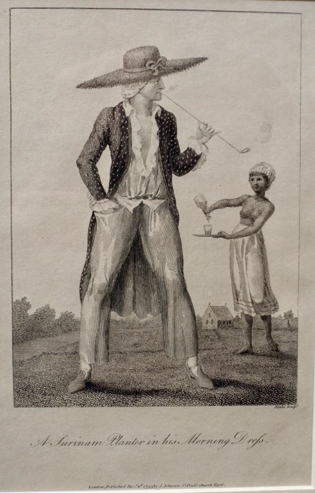 A_Surinam_Planter_in_His_Morning_Dress,_by_William_Blake,_1793,_engraving_with_etching_-_University_of_Arizona_Museum_of_Art_-_University_of_Arizona_-_Tucson,_AZ_-_DSC07996