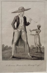 A_Surinam_Planter_in_His_Morning_Dress,_by_William_Blake,_1793,_engraving_with_etching_-_University_of_Arizona_Museum_of_Art_-_University_of_Arizona_-_Tucson,_AZ_-_DSC07996
