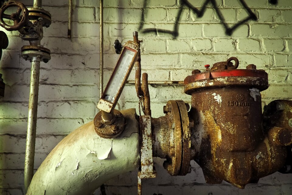 Abandoned industrial building lapsed