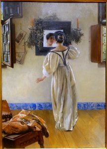 A_Knock_at_the_Door,_by_Laura_Alma-Tadema,_1897,_oil_on_panel_-_Currier_Museum_of_Art_-_Manchester,_NH_-_DSC07257