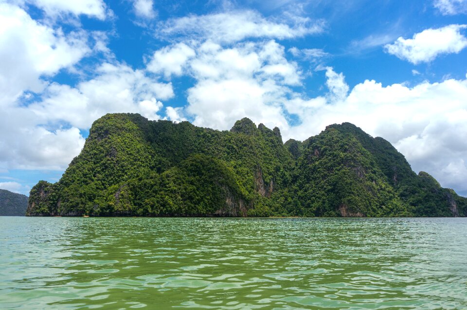 Limestone cliff rock ocean