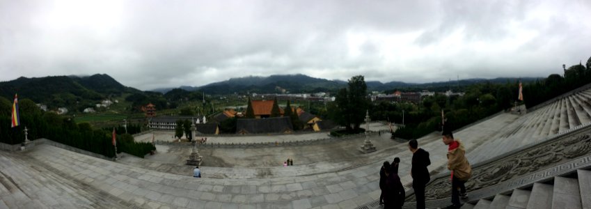 A_panoramic_view_of_Weishan_Miyin_Temple_in_October_2017,_picture4