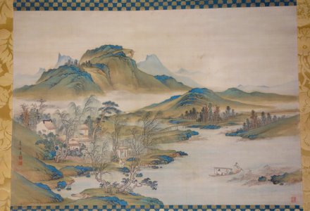 A_Retired_Official's_Homecoming,_by_Watanabe_Gentai_(1745-1822),_Edo_period,_18th-19th_century,_color_on_silk_-_Tokyo_National_Museum_-_DSC06113