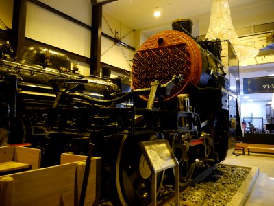 A_part_of_D51_603_at_19th_century_hall_at_Torokko_Saga_station_backside