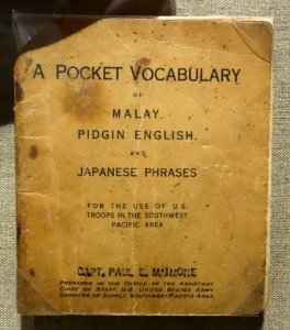 A_Pocket_Vocabulary_of_Malay,_Pidgin_English,_and_Japanese_Phrases,_by_Capt._Paul_E._Maimone,_World_War_II_issue_-_Oakland_Museum_of_California_-_DSC05211
