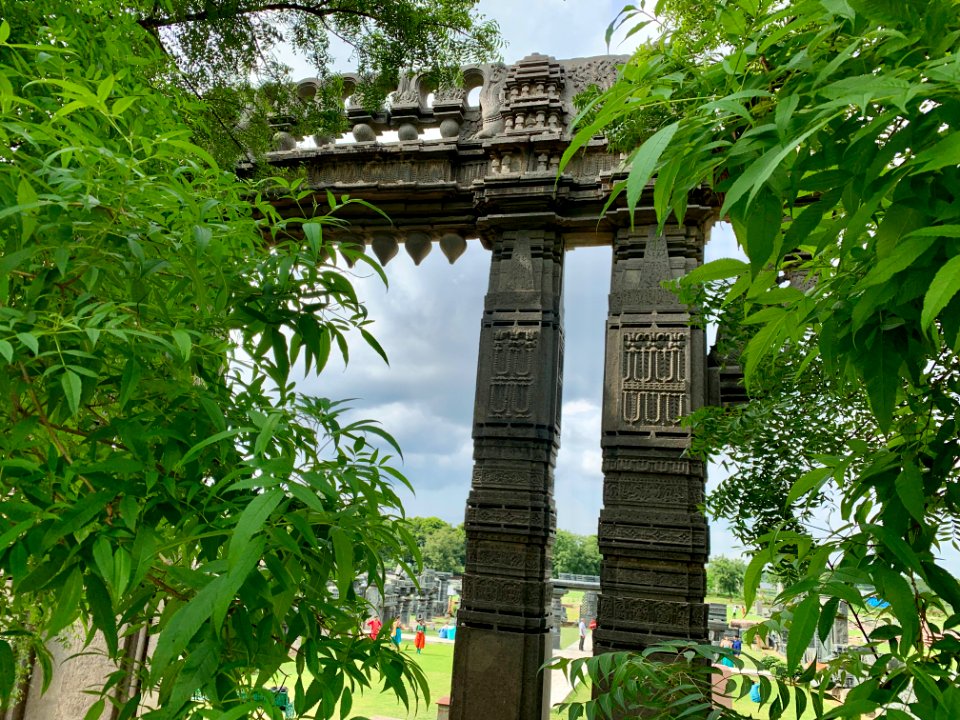 A_torana,_gate_to_sacred_precinct,_Warangal_Fort_Park_and_Museum,_Telangana,_India_-_12