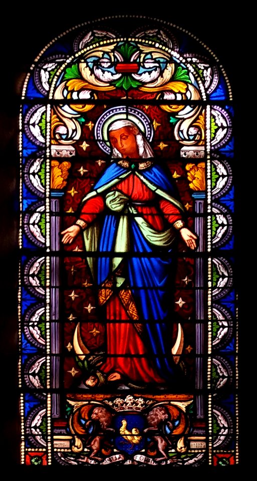 Église_Sainte-Marie_de_Vogüé_-_vitrail