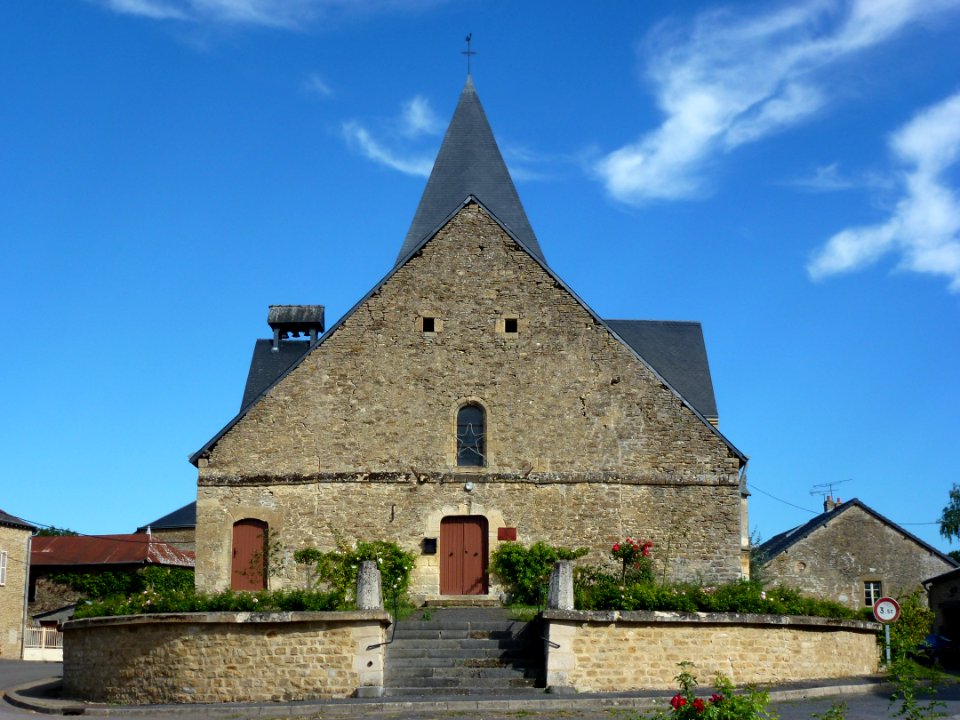 Écordal_(Ardennes)_église_Saint-Rémi,_façade