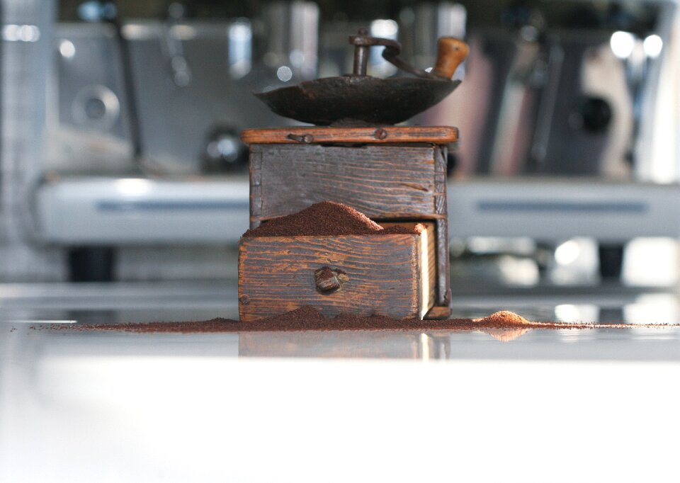 Coffee grinder coffee ground