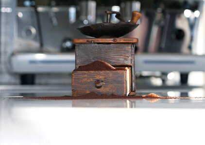 Coffee grinder coffee ground