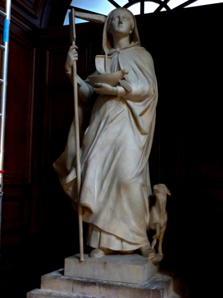 Église_Saint-Paul-Saint-Louis,_statue_Sainte_Geneviève
