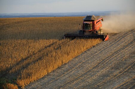 Grains brazil agricultural machine photo