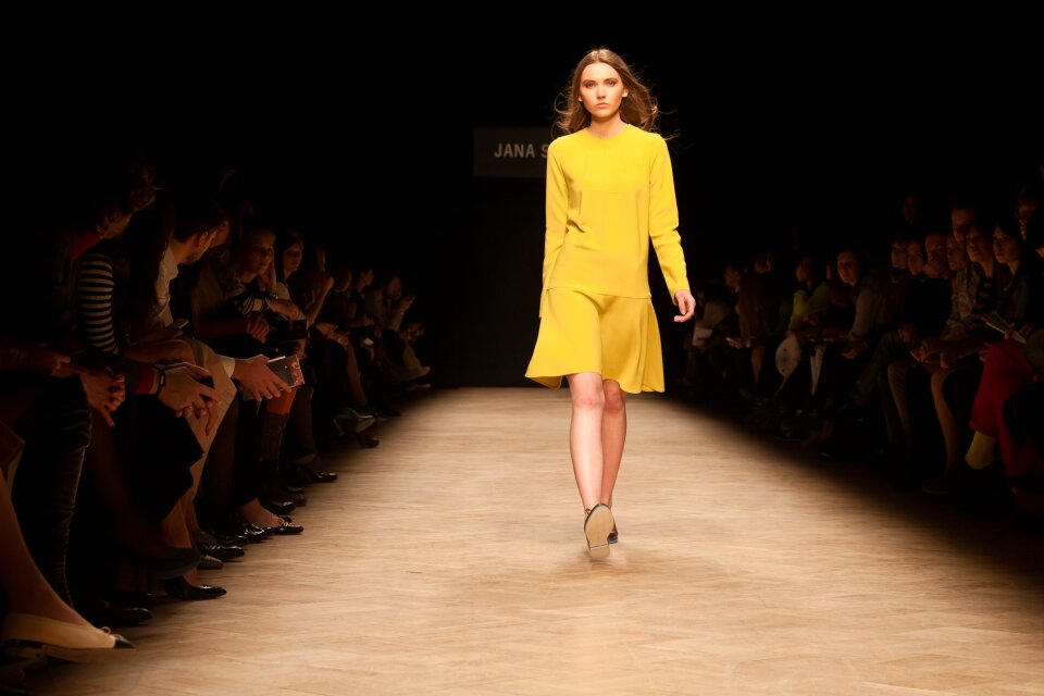 Fashion clothing showing
