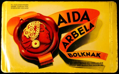 Aída_Arbela_Bolknak_blik,_NV_Sigarenfabriek_Gebroeders_Garvelink,_Eindhoven