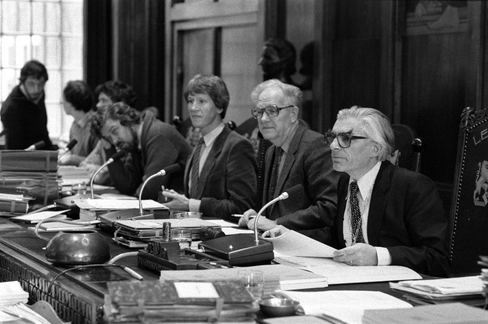 A'damse_gemeenteraadsverg.,_begroting_1982._Burgemeester_Polak_,_weth._Kuypers,_,_Bestanddeelnr_931-8640