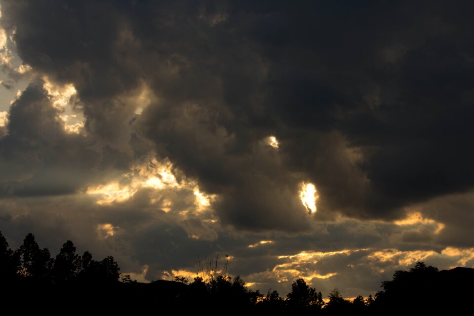Clouds sunset sky