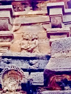9th_century_Virabhadra_temple_kama_artha_dharma_scenes_on_vimana,_Biccavolu_Andhra_Pradesh_-_4