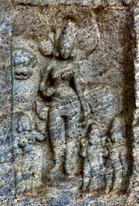 9th_century_Padmavati_Devi_bas-relief_Jain_Monuments_Chitaral_Tamil_Nadu_India