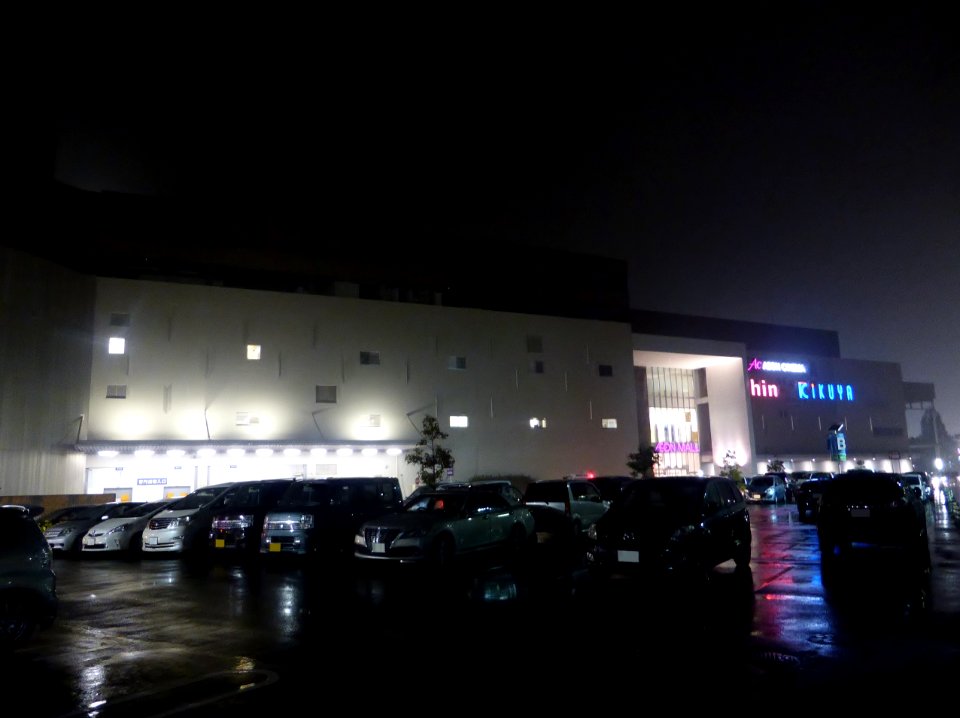 ÆON_MALL_Kusatsu_at_rainy_night_(1)