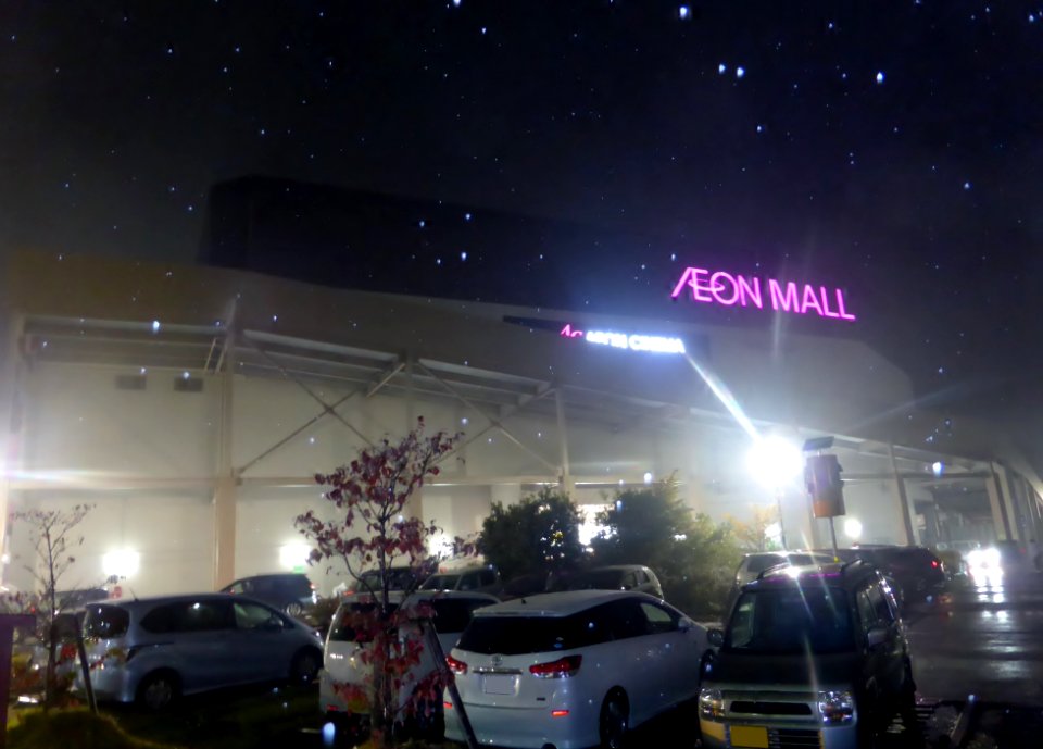 ÆON_MALL_Kusatsu_at_rainy_night_(2)