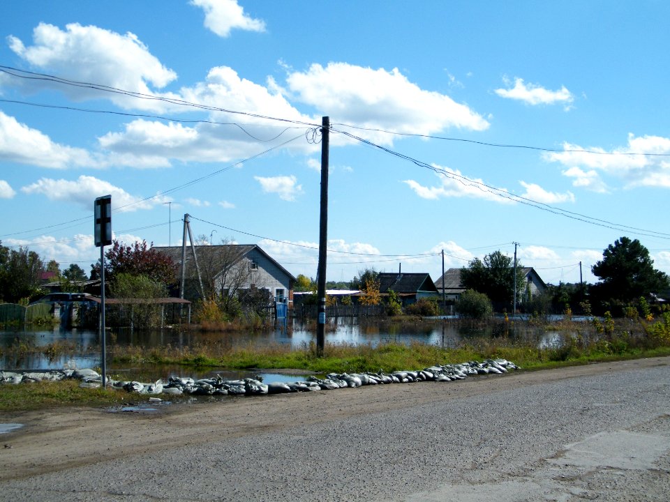 Река_Тунгуска_затопила_село_Николаевка_ЕАО_15сент2013