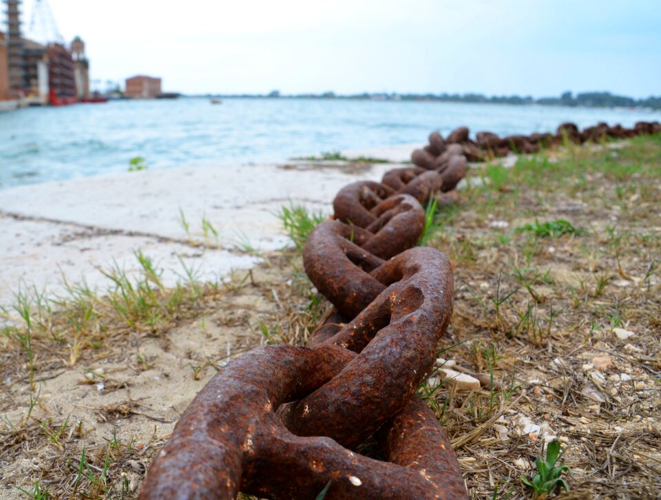 Connection connected iron chain photo