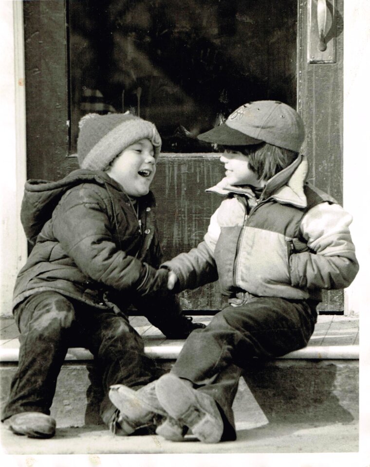 Retro old picture children