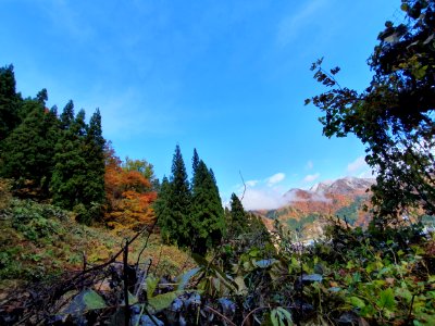一本杉スキー場（秋、晴れ）