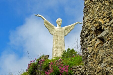 Savior christ blessing colossal statue