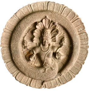 8th_century_Nagaraja_carving,_temple_ceiling,_Alampur,_Telangana