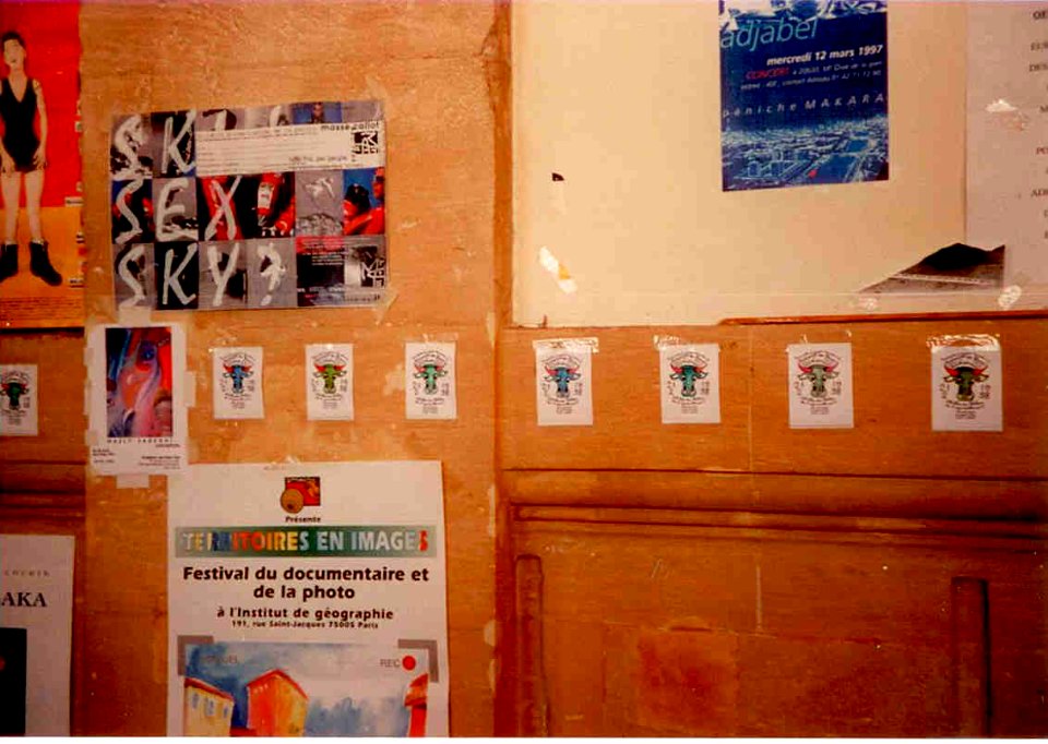 84_têtes_de_Boeuf_aquarellé_affichées_dans_la_caféteria_des_Beaux-Arts_le_2_mai_1997_-_3