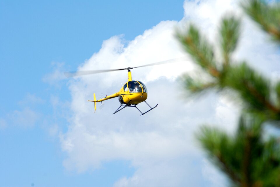 Helicopter sky clouds