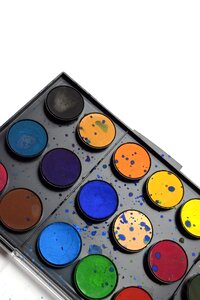 Color palette stationery art supplies