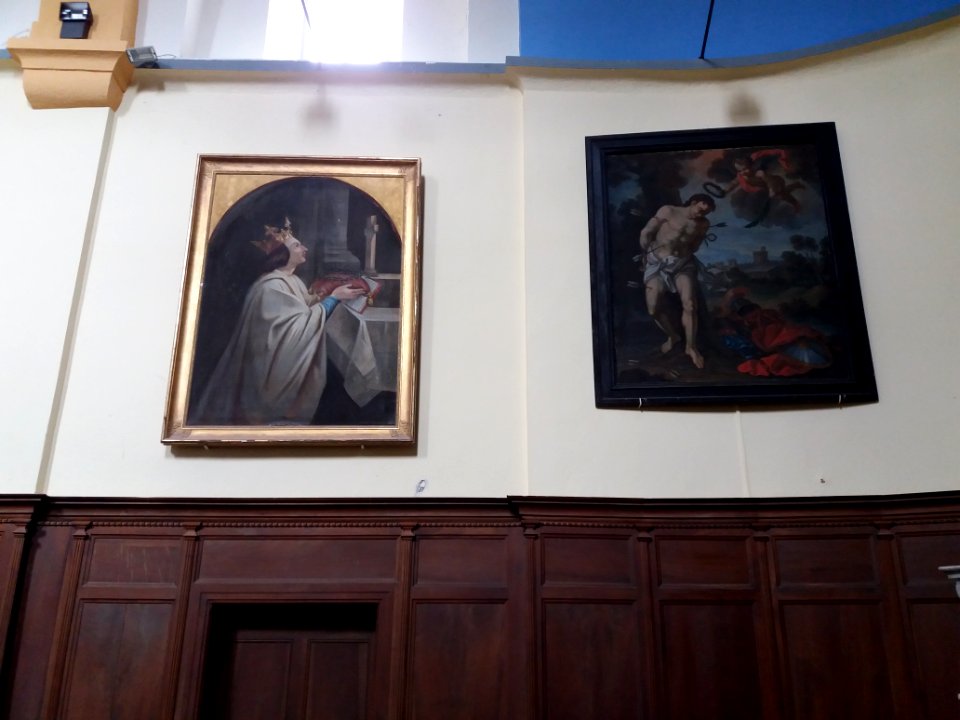 Église_Saint-Pierre-aux-liens_de_Labeaume_-_Tableaux_de_Saint_Louis_et_Saint_Sébastien