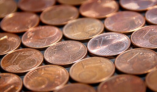 Means of payment copper euro