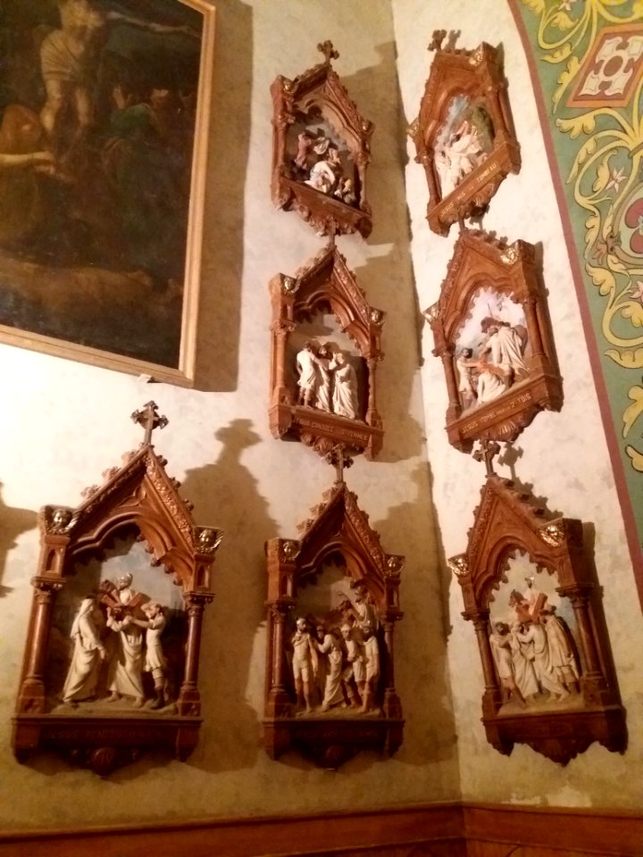 Église_Saint-Michel_de_Saint-Michel-de-Lanès_-_Chapelle_5_-_Tableaux_de_l'ancien_chemin_de_croix