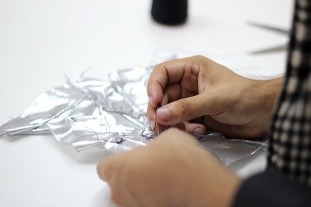 Silver hands needles