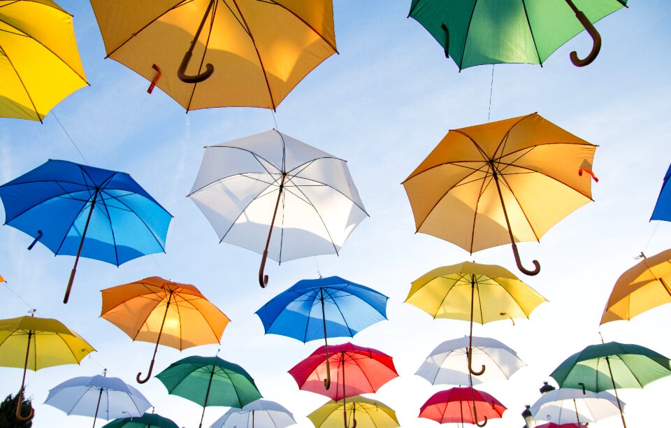Sunshades cover colorful