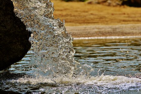 Water sparkling spray photo