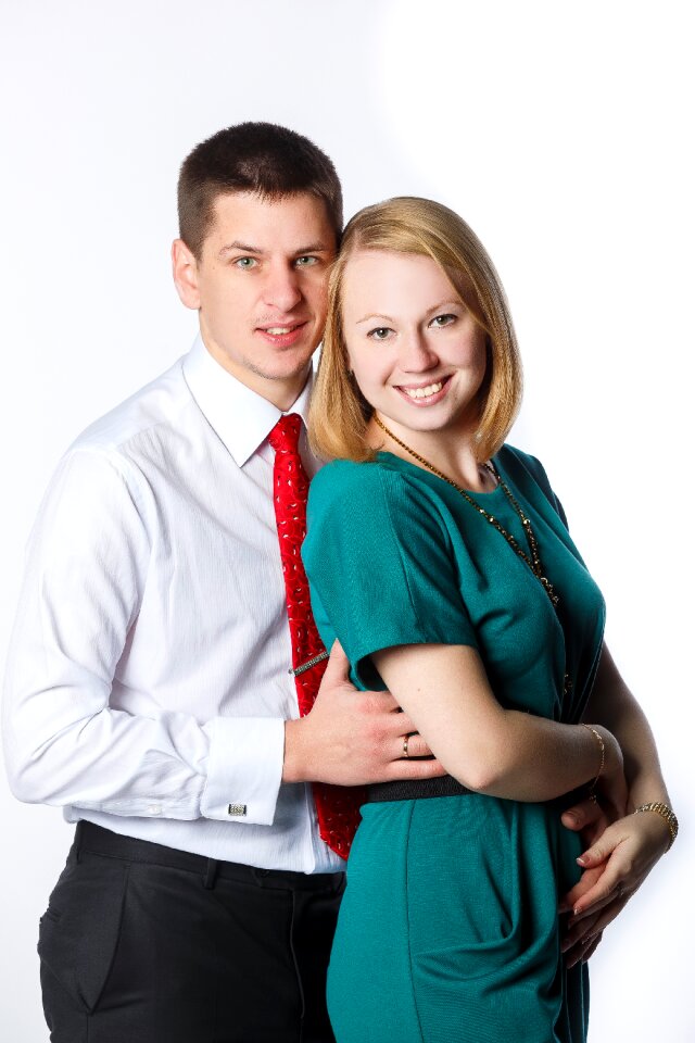 Young happiness just married