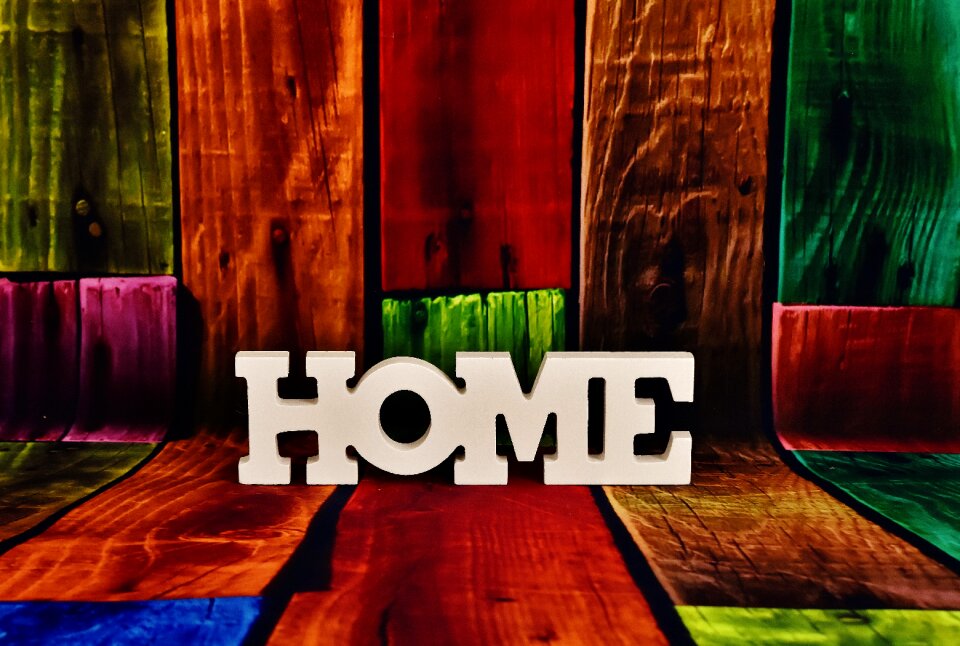 Letters decoration at home