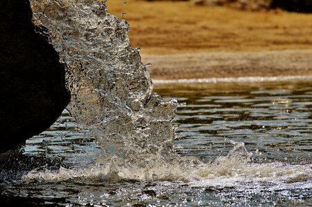 Water sparkling spray photo