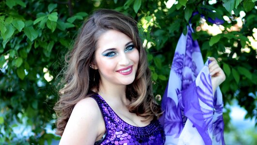 Blonde blue eyes beauty